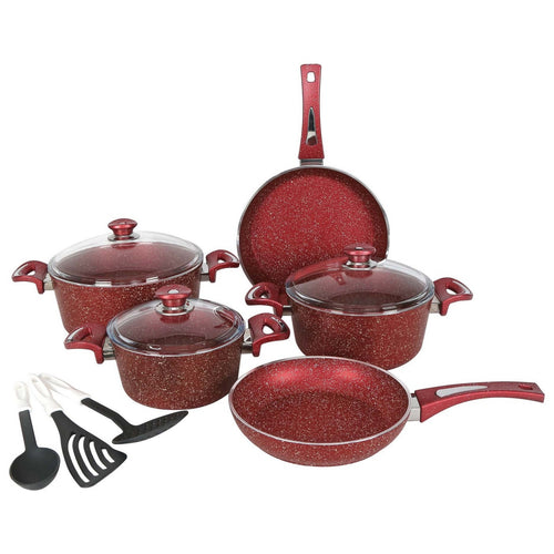Chefline Granite Cookware Set, 11 pcs, Assorted