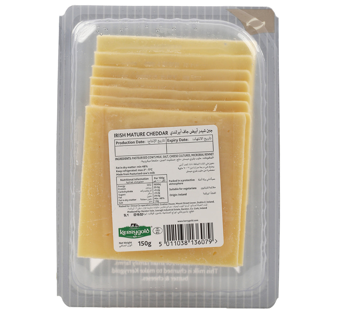 Kerrygold Slices Mature Cheddar 150 g