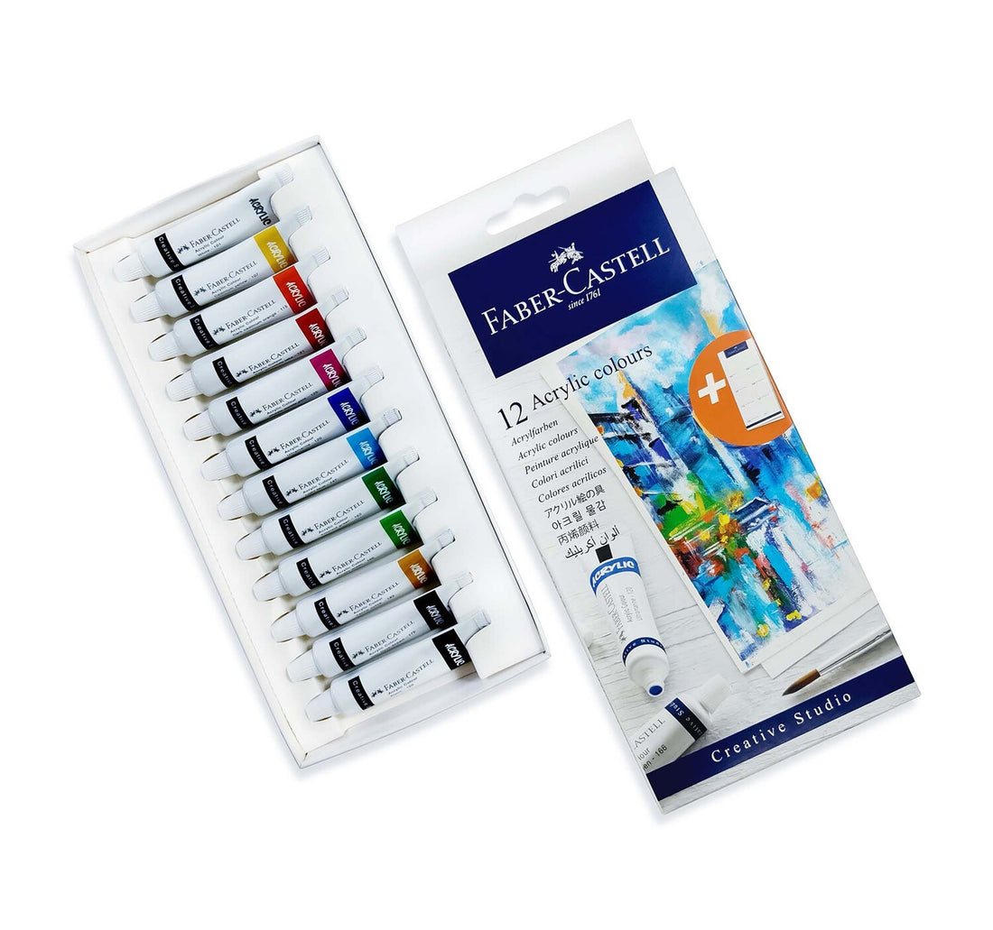 ألوان أكريليك فابر كاستل 12 لونًا 379012