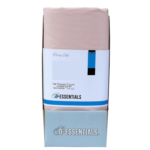 Decora D-Essentials Solid Fitted Sheet 100x200cm Peach