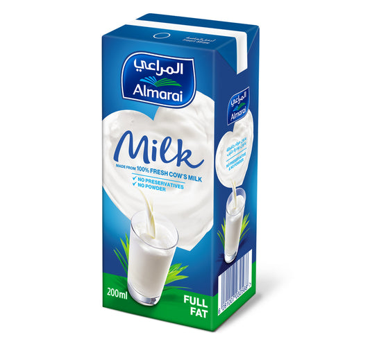 Almarai Milk Full Fat 6 x 200 ml