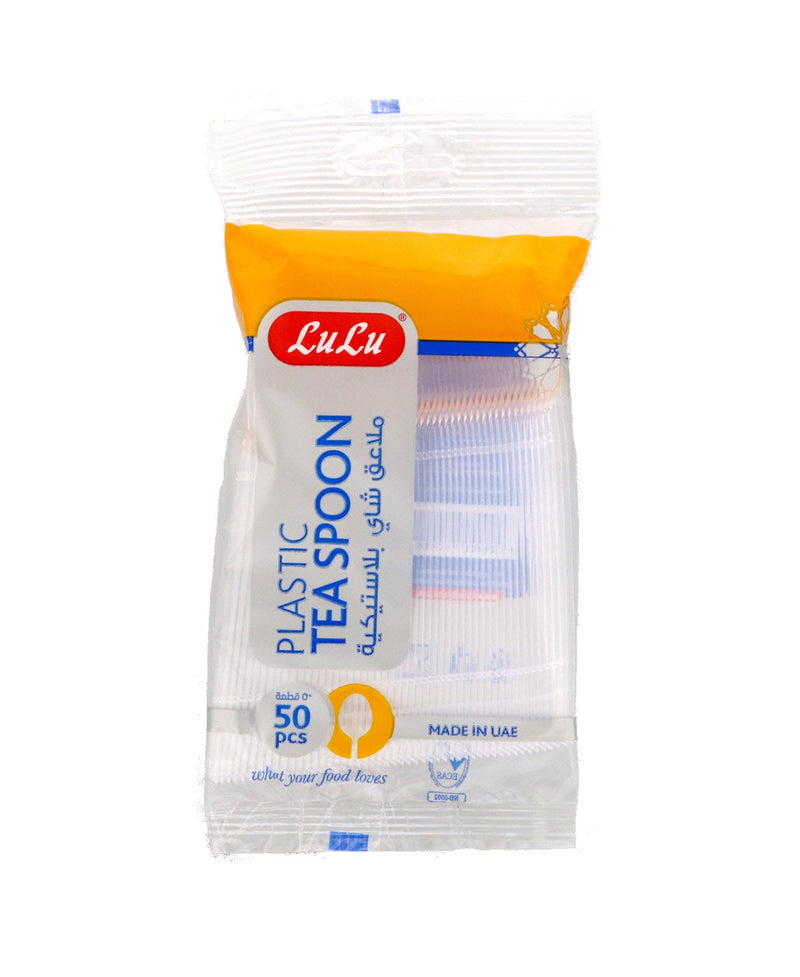 LuLu Clear Plastic Tea Spoon 50pcs