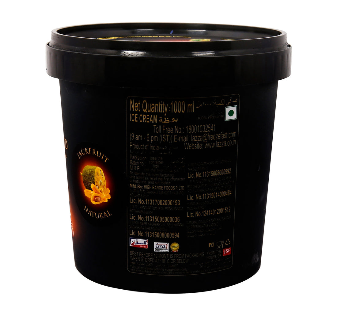 Lazza Ice Cream Natural Jackfruit 1 Litre