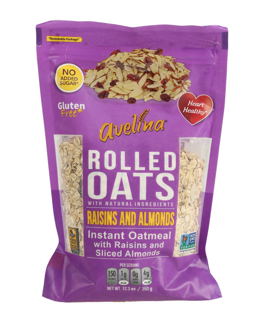 Avelina No Sugar Added Raisins & Almonds Rolled Oats 350 g