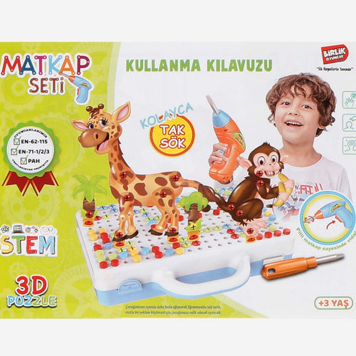 Birlink Oyuncak 3D Stem Puzzle Tool URT014-001