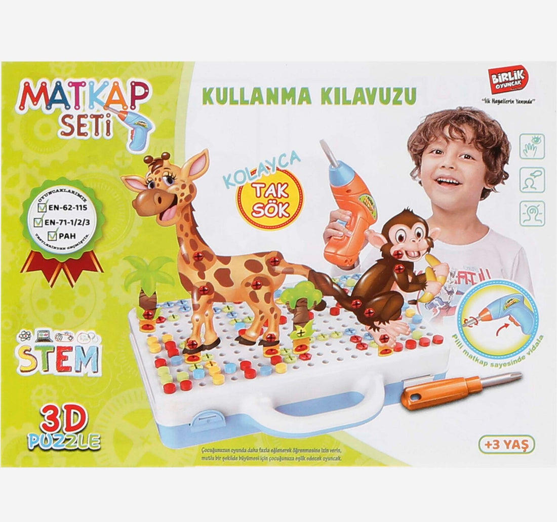 Birlink Oyuncak 3D Stem Puzzle Tool URT014-001