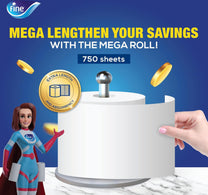 Fine Kitchen Towel Super Mega Roll 2ply Value Pack 2 x 750 Sheets