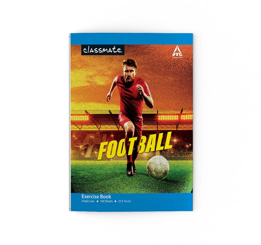 Classmate Exercise Book Centre Stapled 220x160mm 56-GSM Single Line (Arabic) 200 Pages Assorted