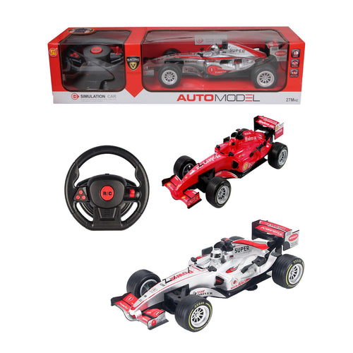 Skid Fusion R/C Rechargeable Steering F1 Model Car FA87B Assorted Color 1pc