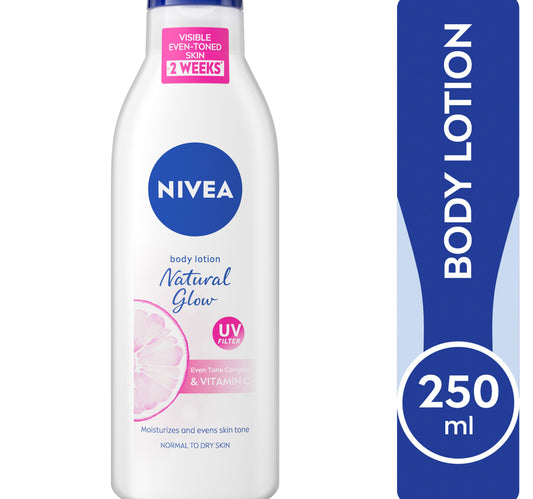 لوشن الجسم نيفيا للبشرة العادية إلى الجافة، توهج طبيعي، 250 مل