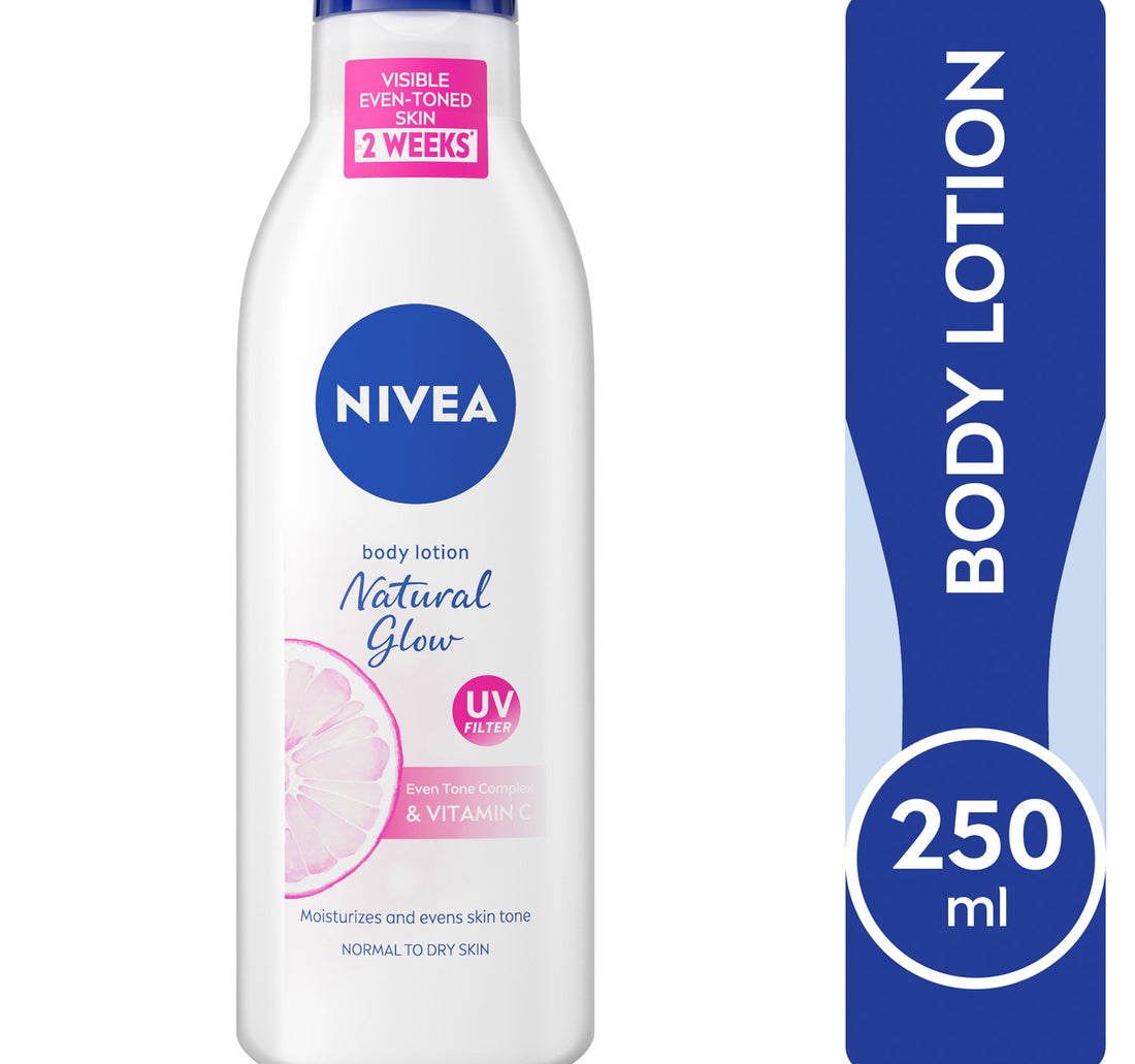 لوشن الجسم نيفيا للبشرة العادية إلى الجافة، توهج طبيعي، 250 مل