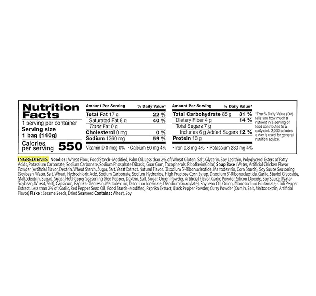 Samyang Buldak Hot Chicken Ramen Stir-Fried Noodle 140 g