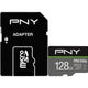 بطاقة ذاكرة فلاش مايكرو إس دي PNY PRO Elite Class 10 U3 V30، سعة 128 جيجابايت، P-SDU128V31100PRO-GE