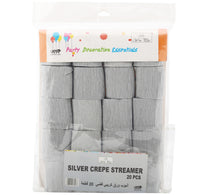 Win Plus Silver Crepe Paper Round EX307 20pcs