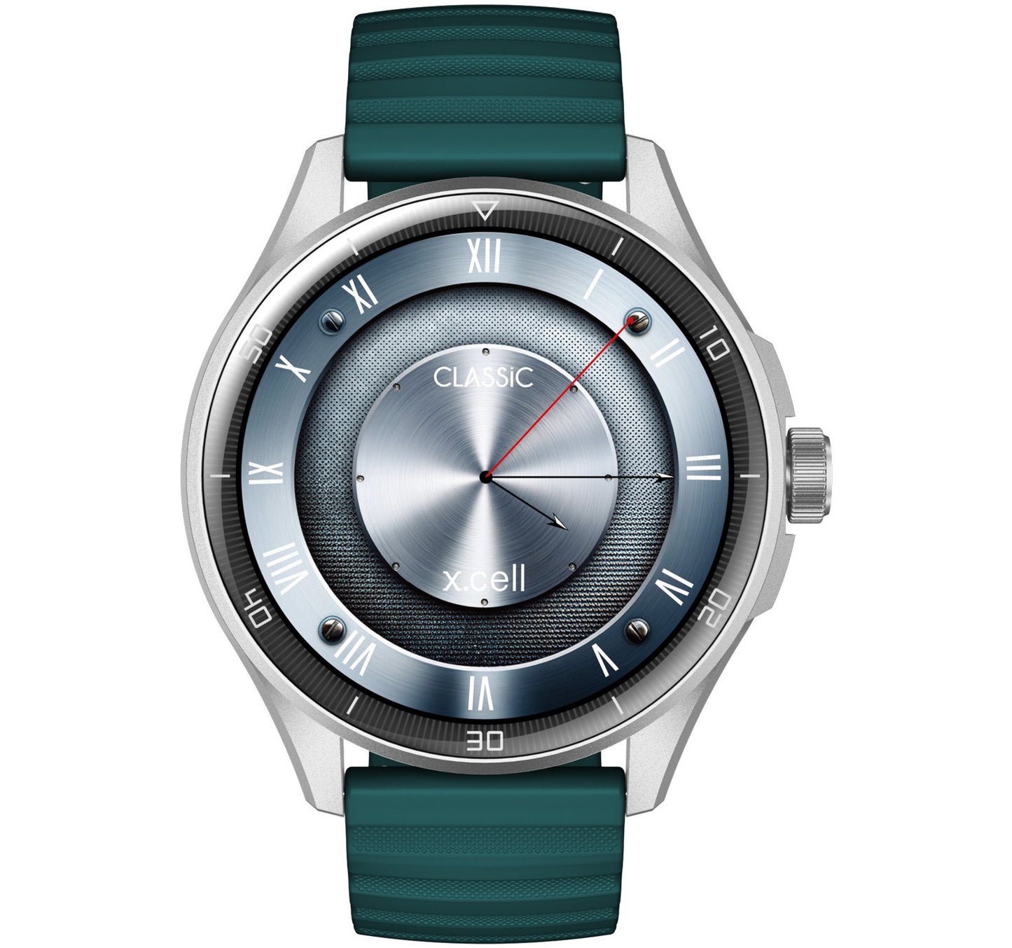 X.cell Classic 6 Smartwatch, 1.43 inches AMOLED Display, Green