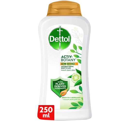 Dettol Activ-Botany Anti-Bacterial Body Wash Green Tea & Bergamot Scent 250 ml