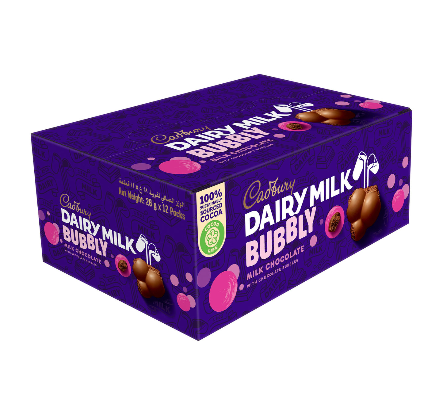 شوكولاتة كادبوري ديري ميلك بابلي ١٢ × ٢٨ جم