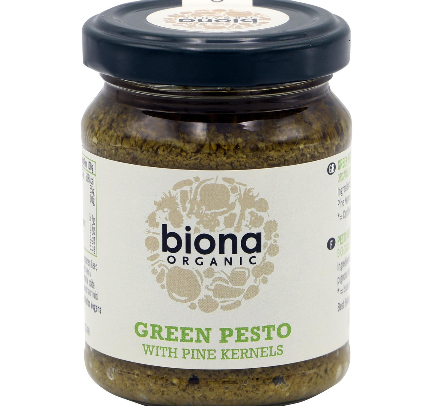 Biona Organic Green Pesto with Pine Kernels 120 g