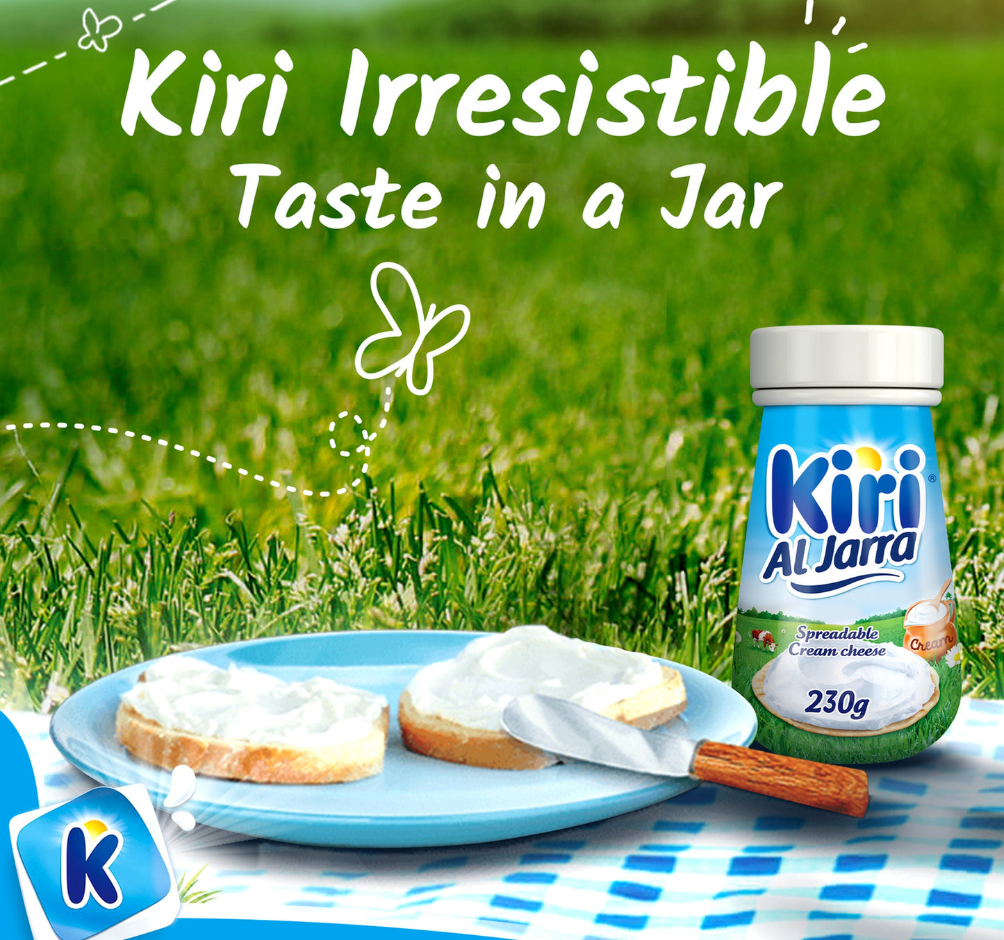 Kiri Jarra Spreadable Cream Cheese Jar 230 g