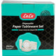 LuLu Disposable Paper Tableware Set 200pcs