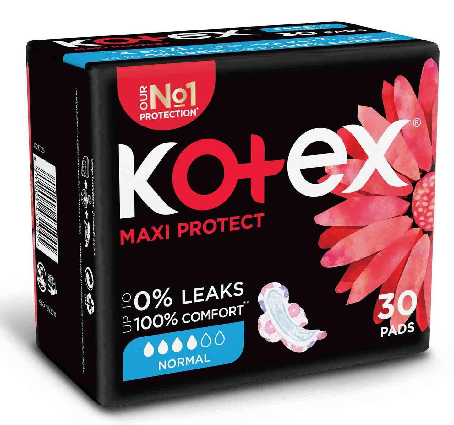 Kotex Maxi Pads Normal with Wings 30pcs