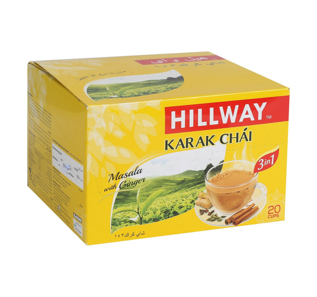 Hillway Masala With Ginger 3 In 1 Karak Chai 20 x 18 g