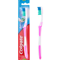 فرشاة أسنان كولجيت إكسترا كلين متوسطة الحجم، ألوان متنوعة، قطعة واحدة