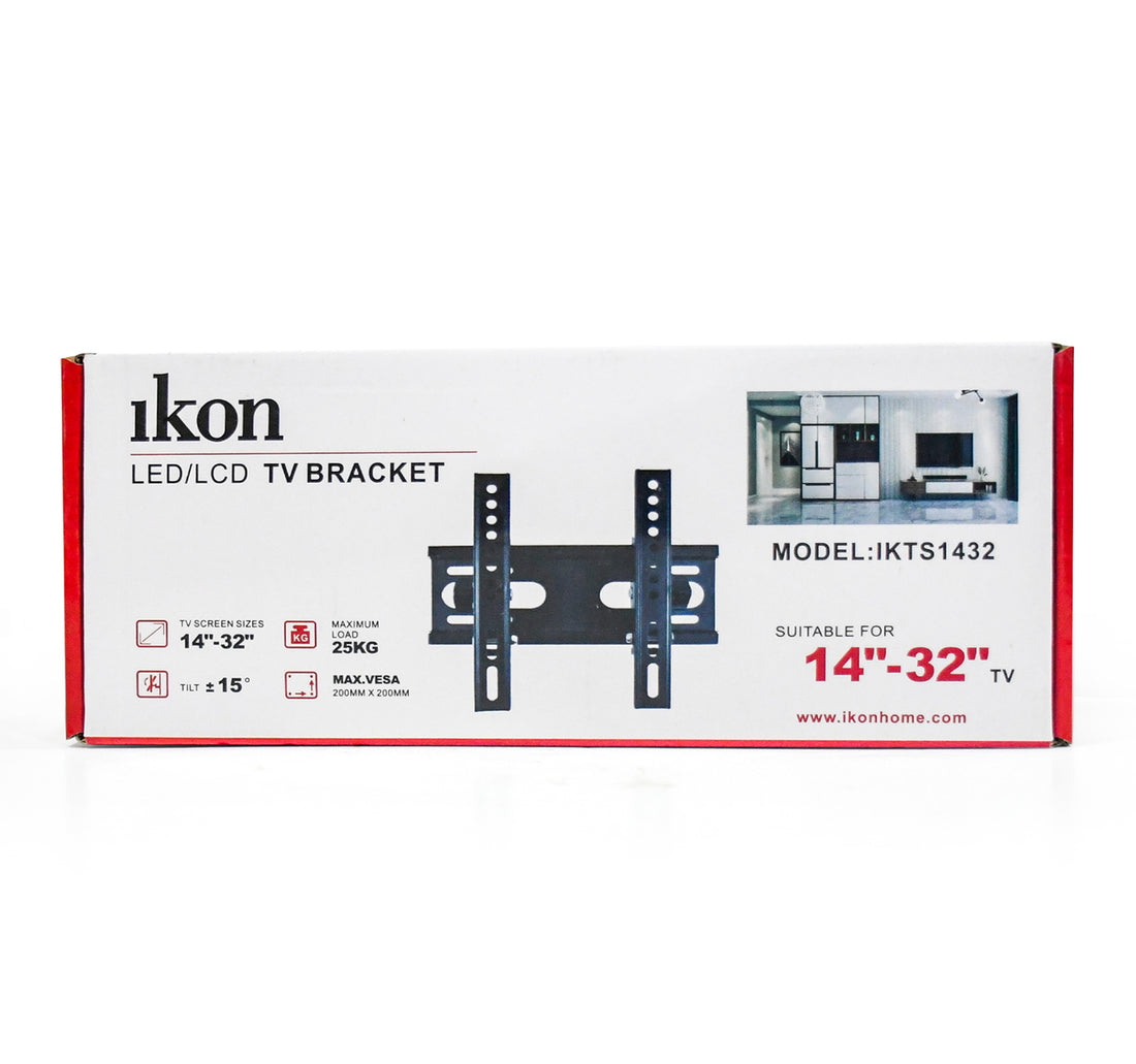 Ikon Tilt TV Wall Bracket, 14 to 32 inches, IKTS1432