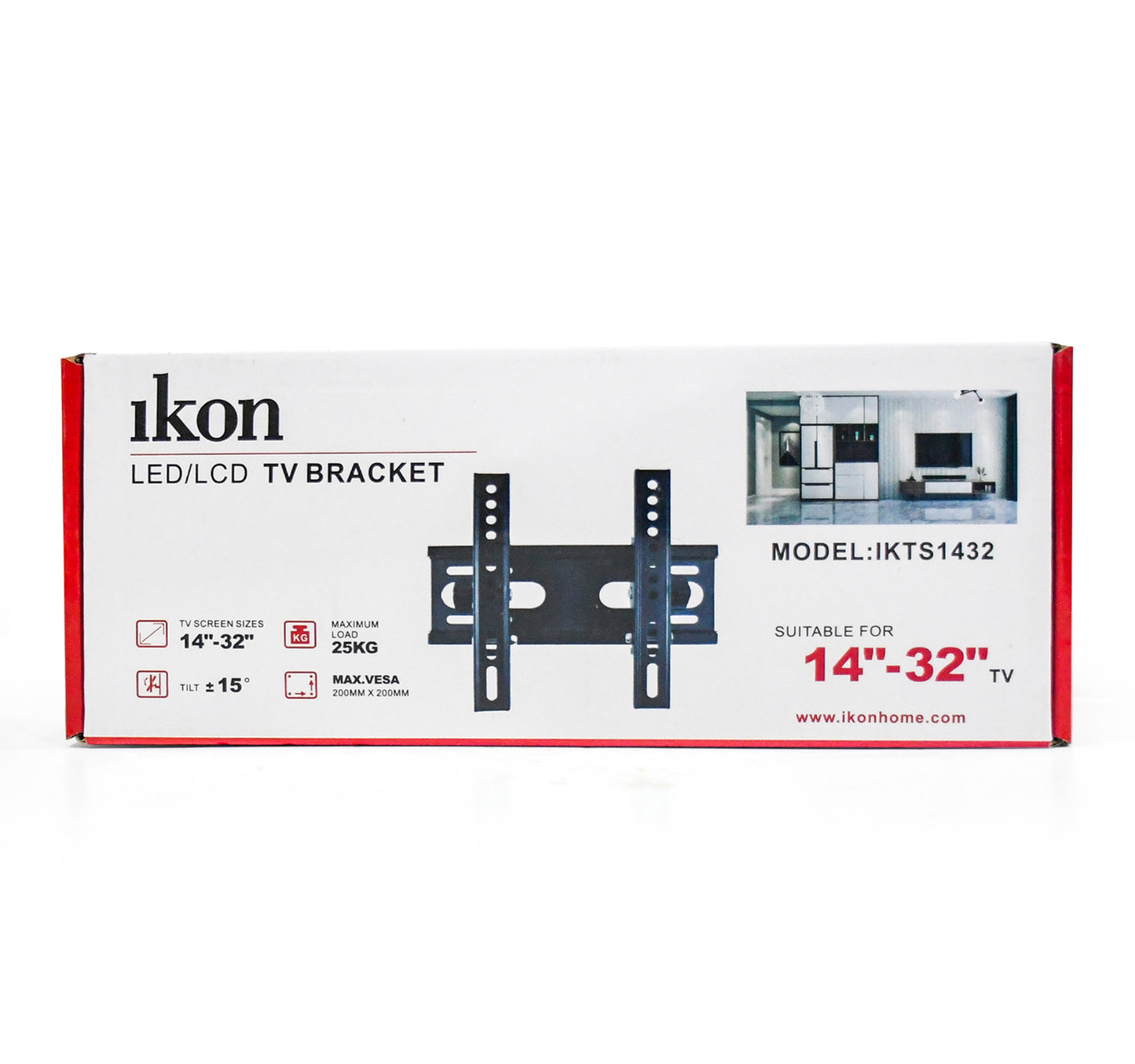Ikon Tilt TV Wall Bracket, 14 to 32 inches, IKTS1432