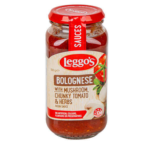 Leggo's Pasta Sauce Bolognese With Mushroom Chunky Tomato & Herb 500 g