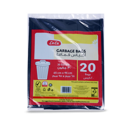 LuLu Garbage Bags 30 gallon Size 65x95cm 20pcs
