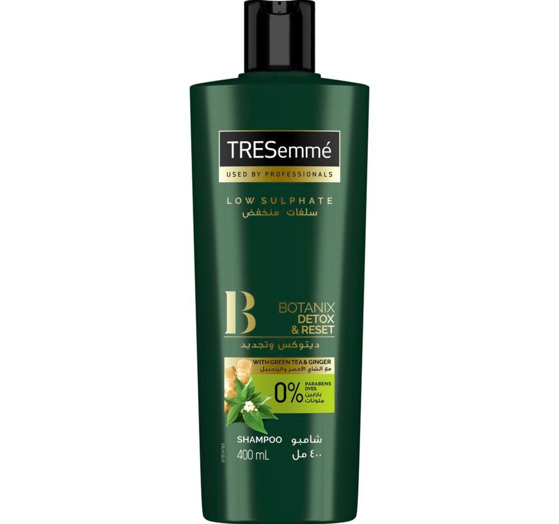TRESemme Botanix Natural Detox & Reset Shampoo with Green Tea & Ginger 400 ml