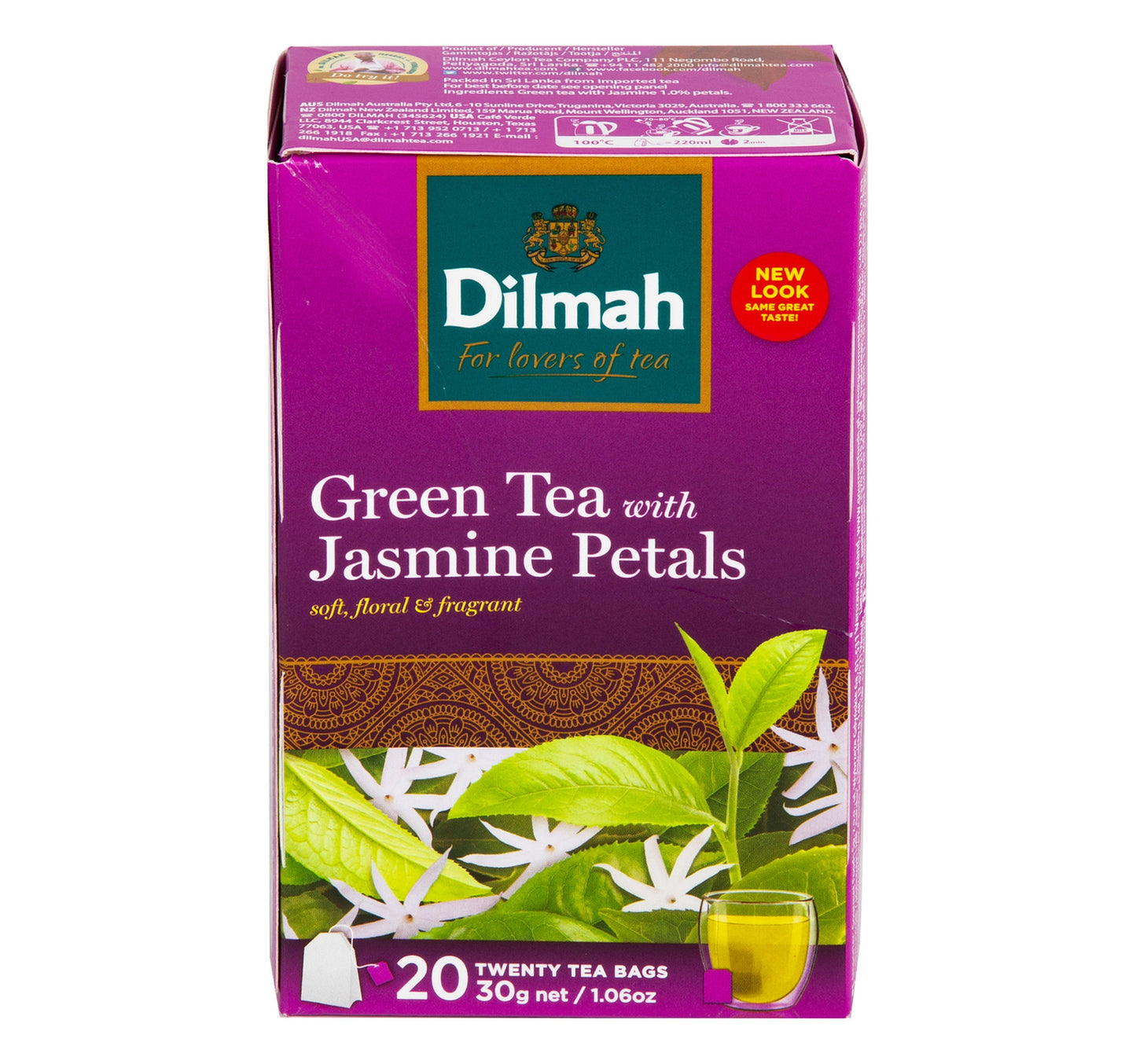 Dilmah Green Tea with Jasmine Petals 20 Teabags