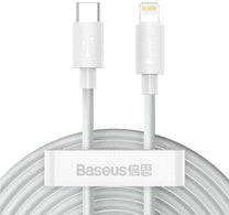 Baseus Data Cable Type-C to Lightning, 5A, 1.5 m, White, TZCATLZJ-02