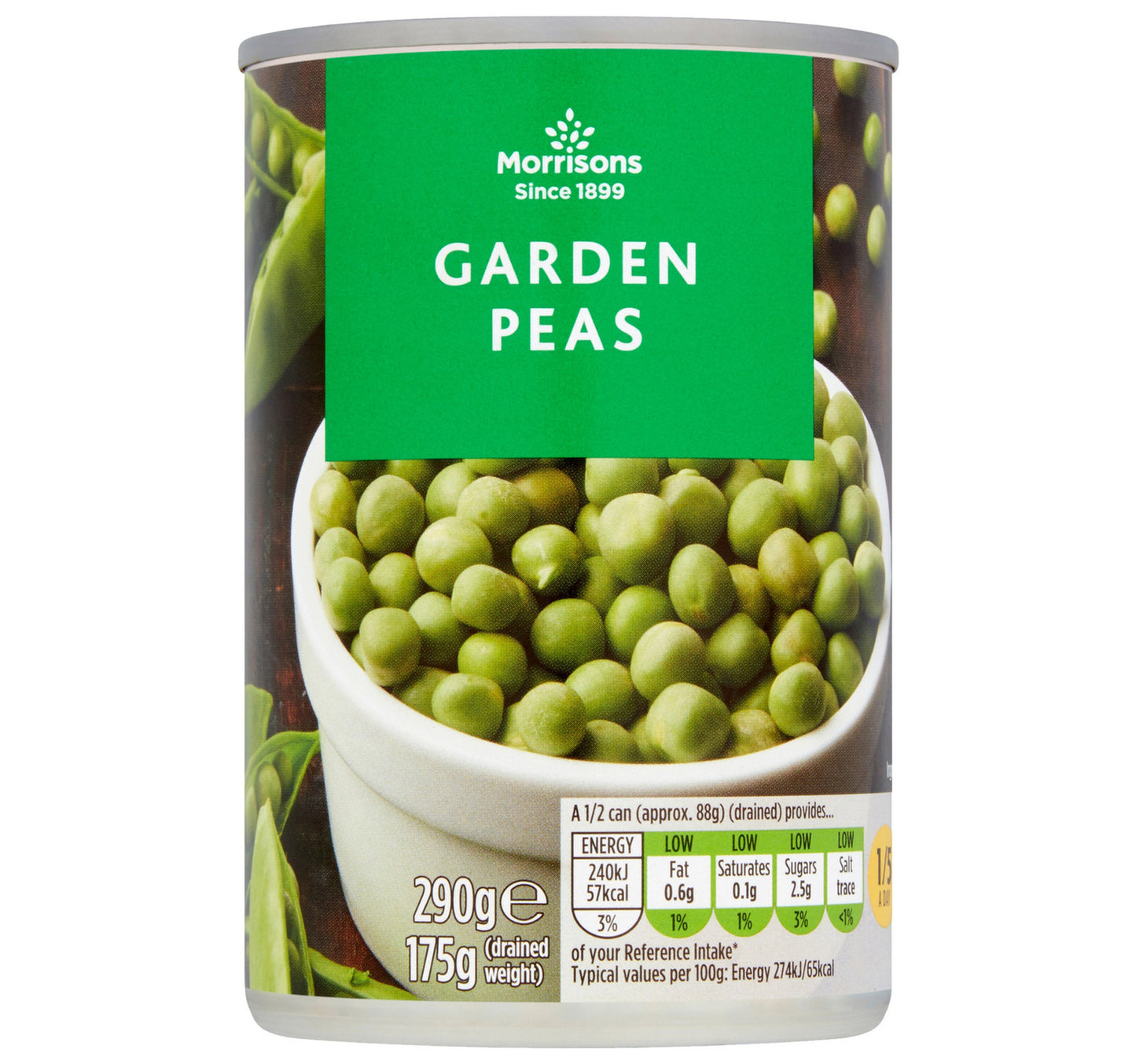 Morrisons Garden Peas 290 g