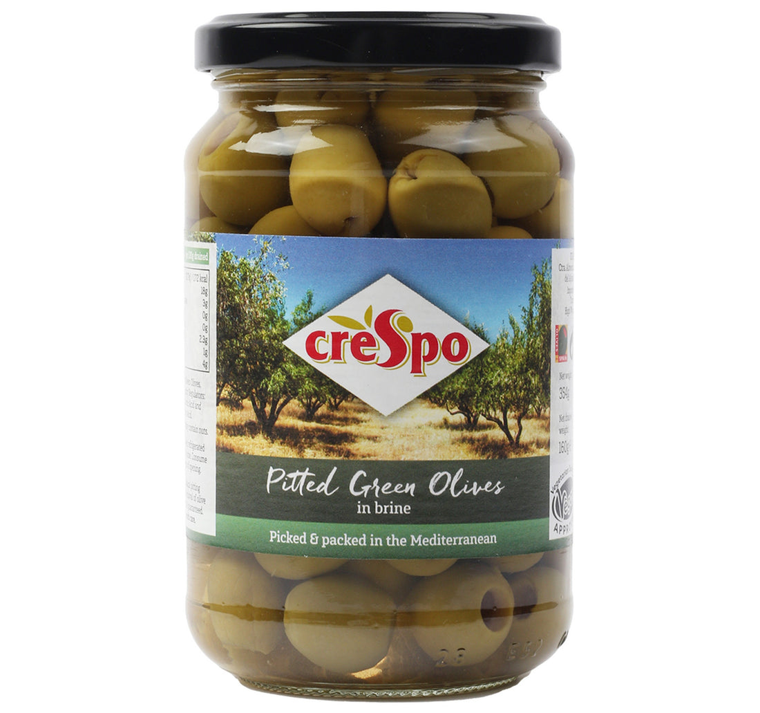 زيتون أخضر منزوع النوى كريسبو 354 غرام