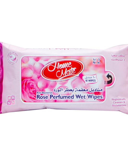 Home Mate Rose Perfumed Wet Wipes 10pcs