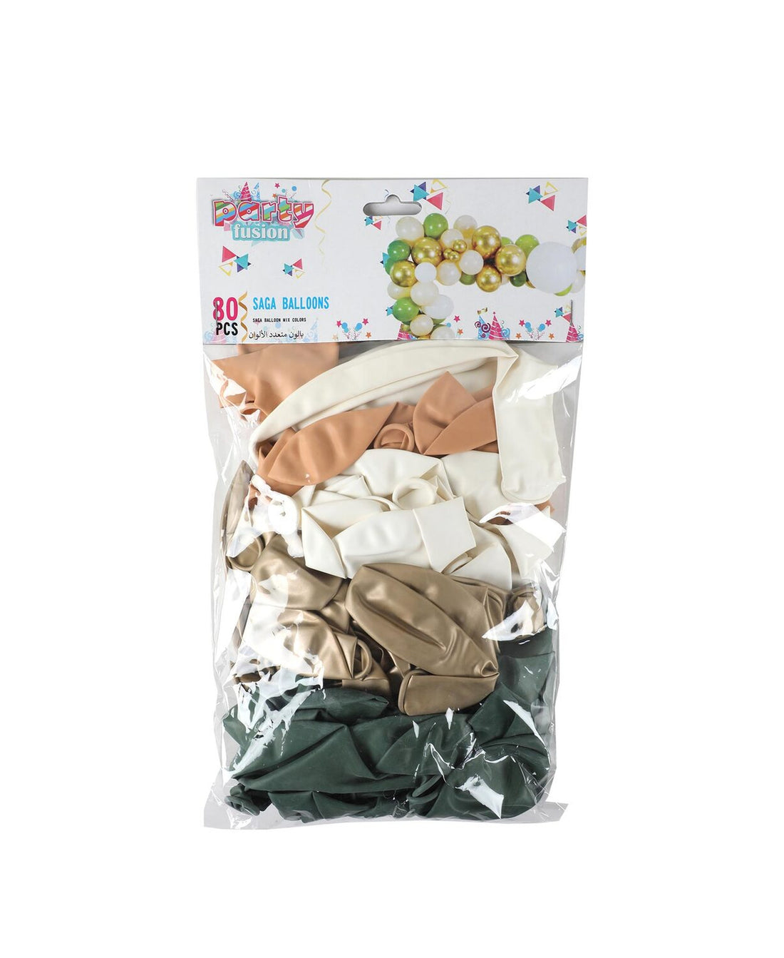 مزيج بالونات بارتي فيوجن ساغا من الثمانينيات
