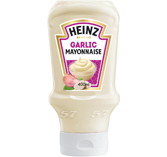 Heinz Garlic Mayonnaise Top Down Squeezy Bottle 400 ml