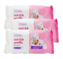 Fomme Baby Water Wipes 3 x 80 pcs