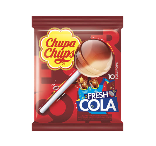 Chupa Chups Cola Lollipop Candies 10 pcs
