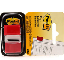 3M Post-it Flags & Markers Red 1inx1.7in 50 Sheets