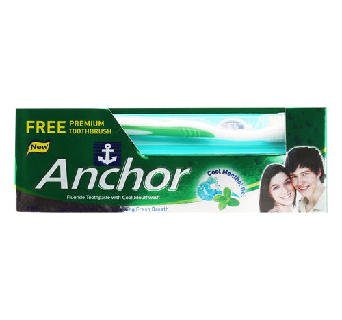 Anchor Cool Menthol Gel Toothpaste 135g + Toothbrush