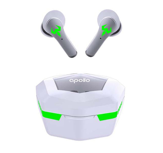 سماعات أذن لاسلكية للألعاب X.Cell Apollo A5 باللون الأبيض
