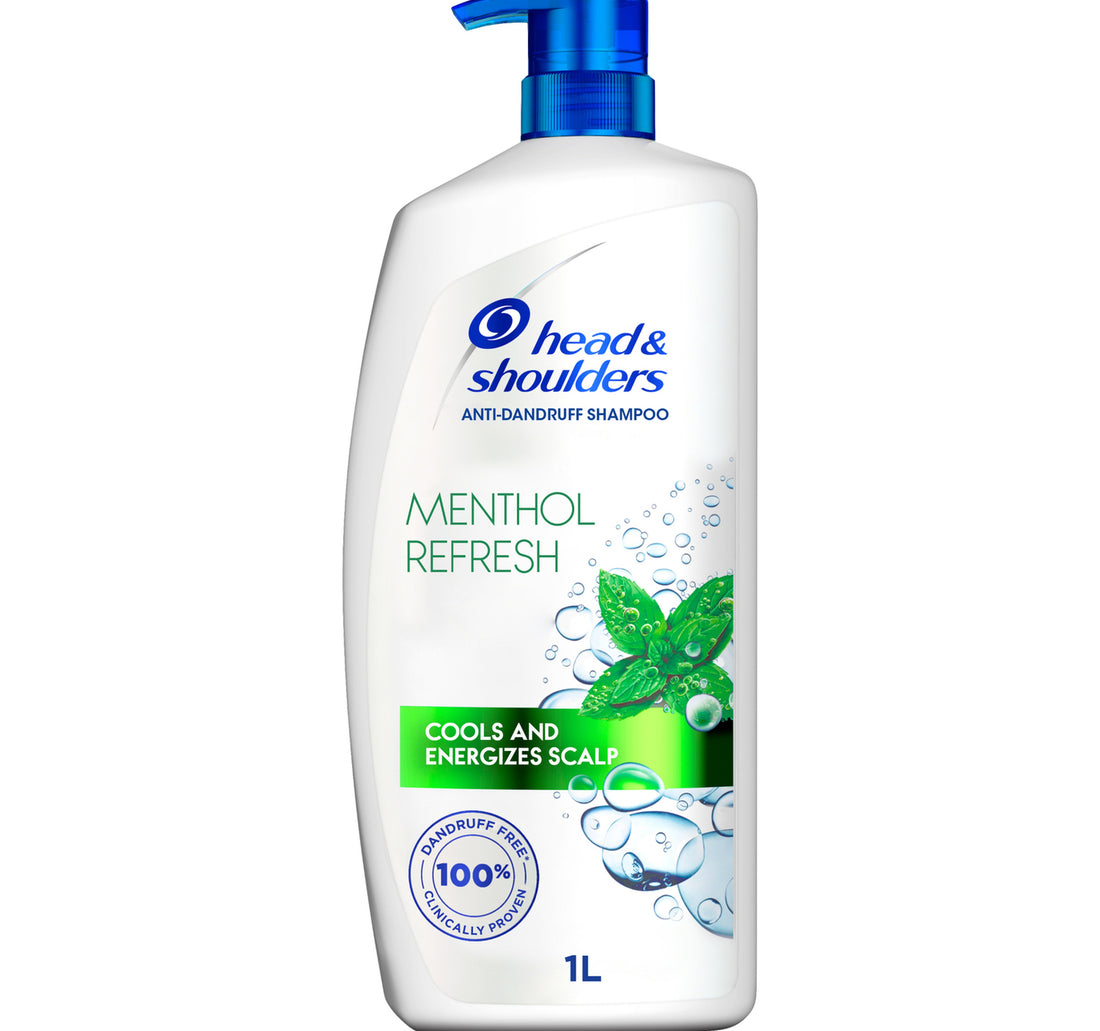 Head & Shoulders Menthol Refresh Anti-Dandruff Shampoo for Itchy Scalp 1 Litre