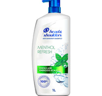 Head & Shoulders Menthol Refresh Anti-Dandruff Shampoo for Itchy Scalp 1 Litre