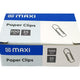 Maxi Paper Clips, 25mm, 100 pcs, Silver, PC25