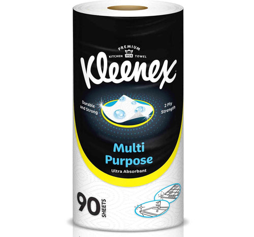 Kleenex Multi Purpose Kitchen Tissue Paper Towel 2ply 90 Sheets 1 Roll