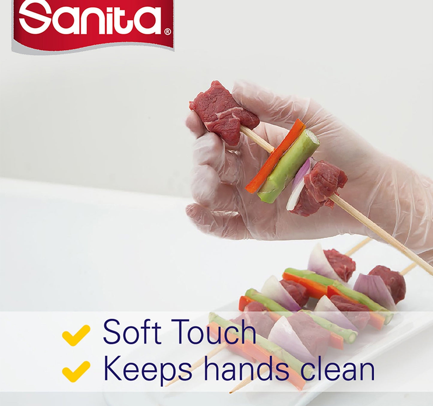 Sanita Multi Purpose Non-Powdered Vinyl Disposable Bags X-Large 100 pcs