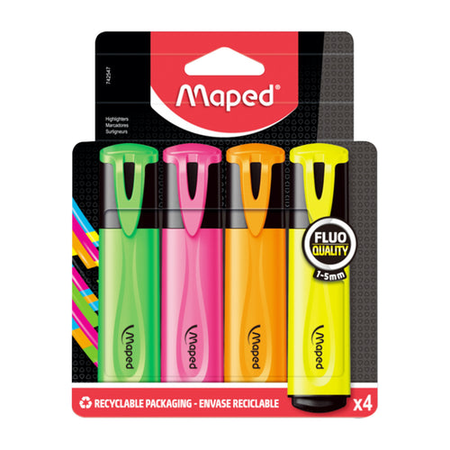 Maped Highlighter Fluo 4pcs MD-742547